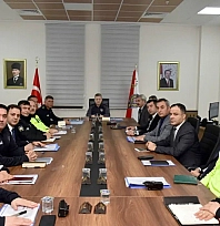 Aylık emniyet değerlendirme toplantısı yapıldı