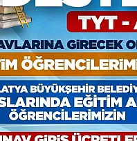AYT ve TYT sınav ücretleri Büyükşehir Belediyesi'nden