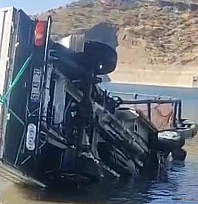 Baraj gölüne düşen araçta mühendis hayatını kaybetti