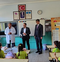Baraj İlkokulu'nda ilk ders heyecanı yaşandı