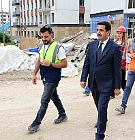 Başkan Taşkın rezerv alınanda incelemede bulundu