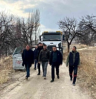 Başkan Ulutaş çalışmaları yerinde incelendi