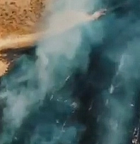 Buğday tarlası yangında zarar gördü