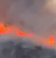 Buğday tarlasında yangın
