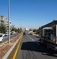 Çevre yolunda yol çizgi ve tabela düzenlemesi