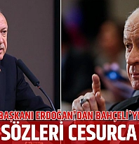 Cumhurbaşkanı Erdoğan'dan Bahçeli'ye destek: Sözleri cesurca