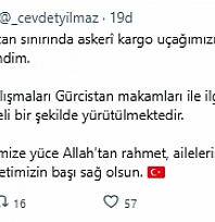 Cumhurbaşkanı Yardımcısı Yılmaz'dan Şehitler İçin Başsağlığı Mesajı