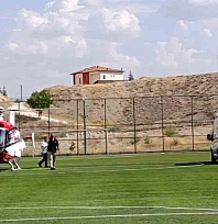 97 yaşındaki hasta için hava ambulansı havalandı