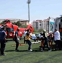 83 yaşındaki hasta hava ambulansıyla Malatya'yasevk edildi