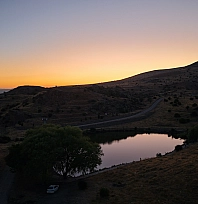 Dipsiz Göl'de gün batımı büyüledi