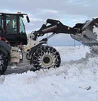 Doğanşehir'de ekiplerin kar mesaisi devam ediyor