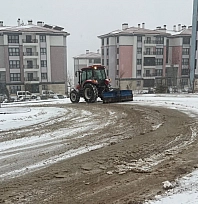Doğanşehir'de karla mücadele seferberliği başladı