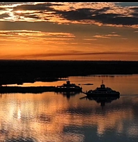 Dronla kaydedilen gün batımı büyüledi