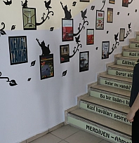 'Edebiyat koridoru' öğrencilere ilham oldu