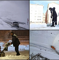 Eksi 30 derecenin altında mücadele