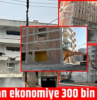 Enkazdan ekonomiye 300 bin TL katkı