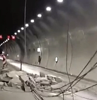 Erkenek Tüneli'nde göçük meydana geldi