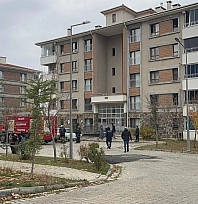 Ev yangını paniğe neden oldu