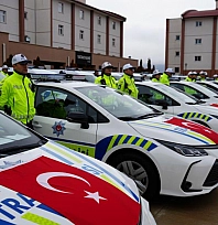 Emniyetin filosu 122 yeni araçla güçlendirildi