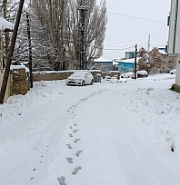 Gece Boyu Yağan Kar İlçeyi Beyaza Bürüdü