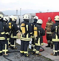 Geleceğin itfaiyecileri saha eğitiminde