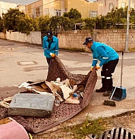 Her gün 240 ton çöp toplanıyor