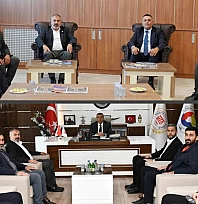 HÜDA PAR'dan MTSO ve MTB başkanlarına ziyaret