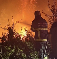 İki il arasında itfaiye desteği