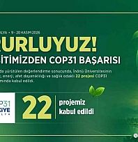 İnönü Üniversitesi 22 projeyle COP31'de yerini alacak!