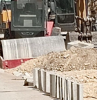 İnşaat işçisine silindir çarptı