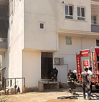 İşçilerin kaldığı evde yangın: 2 kişi dumandan etkilendi