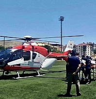 Malatya'da zamana karşı yarış: Kalp krizi geçiren hasta hava ambulansıyla sevk edildi