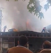 Malatya Küçük Sanayi Sitesi'nde Yangın