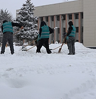 Karla mücadeleye yükümlülerden destek