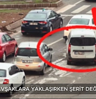 Kavşaklara yaklaşırken şerit değiştiren sürücüler dronla tespit edildi