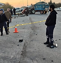 Kazada savrulan araç yayaya çarptı: 1 ölü, 2 yaralı