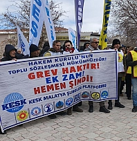 KESK Malatya'da İş Bıraktı: 'Geçinemiyoruz, İnsanca Yaşam İstiyoruz'
