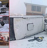 Kış Lastiği İhmali Malatya'da Trafiği Felç Etti