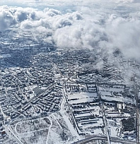 Kışın büyüsü havadan görüntülendi