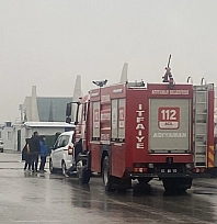 Konteyner kentte çıkan yangın korkuttu