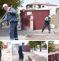 Konteynerler kaldırıldı, ekipler sahaya indi: Temizlik başladı