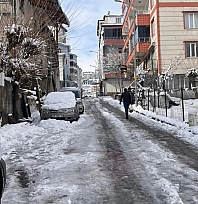 Kulp'ta kar esareti: Pazar esnafının büyük çoğunluğu tezgah açamadı