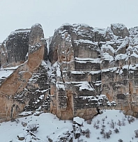Levent Vadisi kış manzarasıyla hayran bıraktı