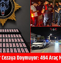 Malatyalılar cezaya doymuyor: 494 araç men edildi…