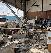 Malatya'da 10 dakikalık yağışta 30 metrelik duvar çöktü