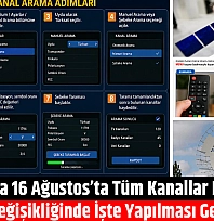 Malatya'da 16 Ağustos'ta Tüm Kanallar Kararacak! Frekans Değişikliğinde İşte Yapılması Gerekenler…