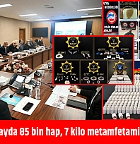 Malatya'da 2 ayda 85 bin hap, 7 kilo metamfetamin ele geçirildi