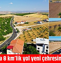 Malatya'da 8 km'lik yol yeni çehresine kavuştu