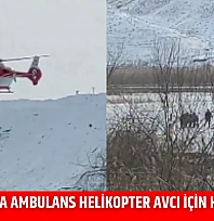 Malatya'da ambulans helikopter avcı için havalandı