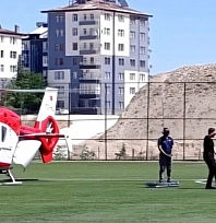 Malatya'da şeker komasına giren hasta için ambulans helikopter havalandı